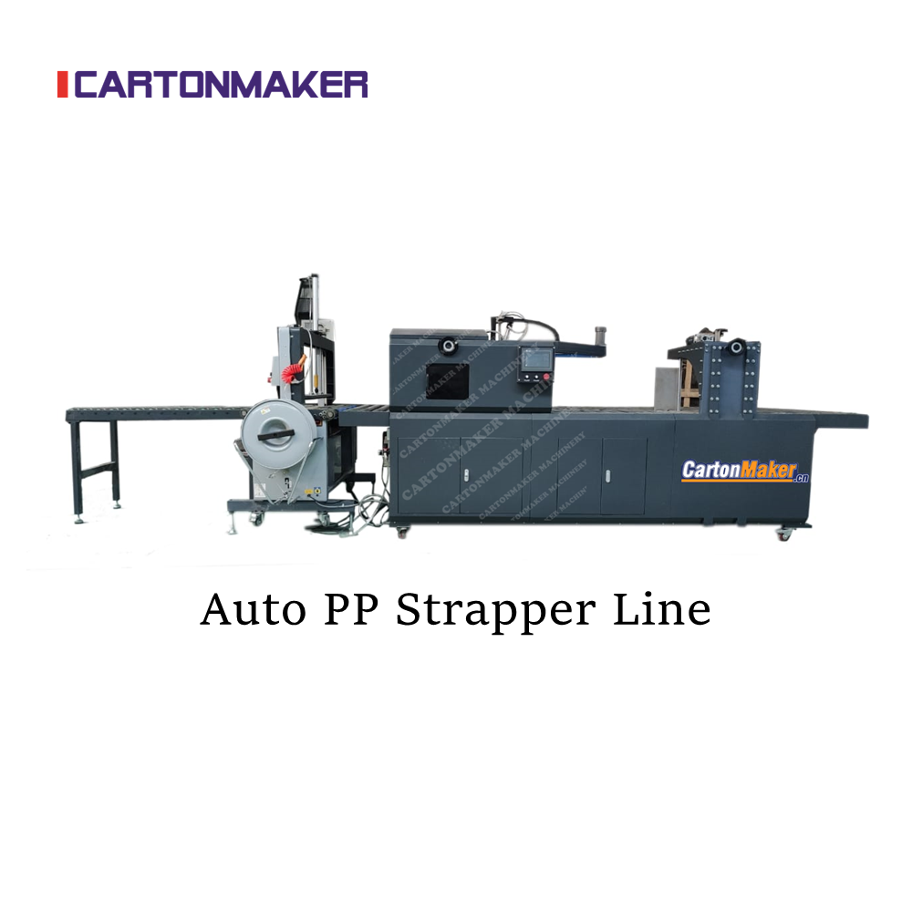 Full Automatic PP Strapping Machine for Corrugated Paperboard Folder Gluer Inline Machine