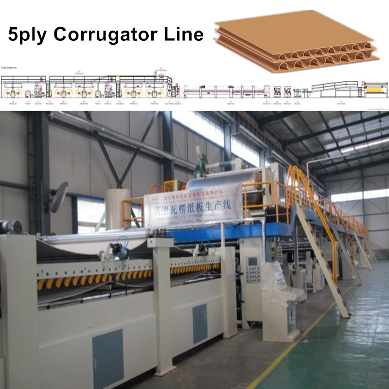 WJ200-2200-Ⅱ 5layers Corrugated Paperboard Production Line 200m/min