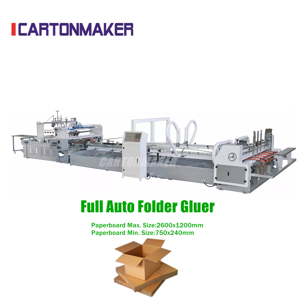 2400-A Heavy Type Full Automatic Folder Gluer Machine for Corrugated Carton Box Regular Slotted Container RSC Carton