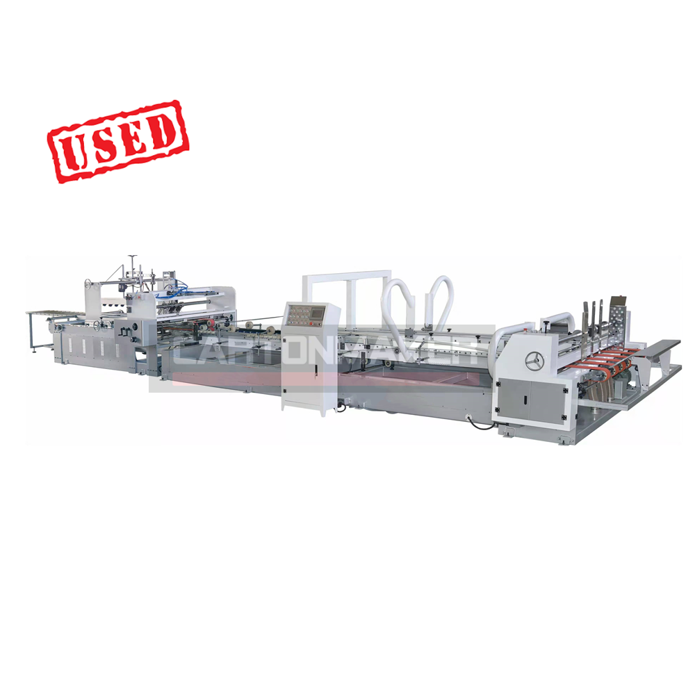 Used Second Hand 2400 Heavy Type Automatic Folder Gluer Machine for Corrugated Paperboard Carton