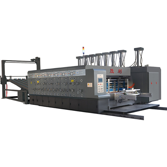 1200x2400mm GYK1270x2500 High Speed Flexo Printing Pressing Slicing Corner Slotting and Rotary Die Cu